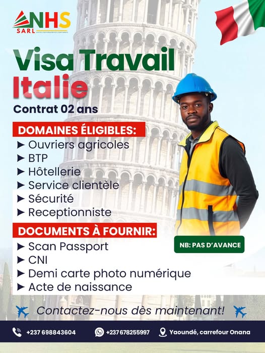 Visa Travail Italie